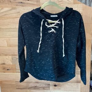 Black and white hoodie